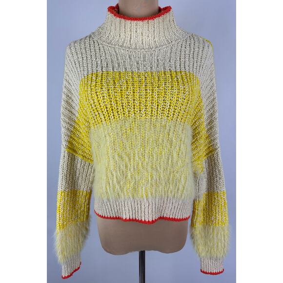 Free People Size XS Sunbrite Cotton Blend Sweater Cropped Oversized REVOLVE - Picture 2 of 16